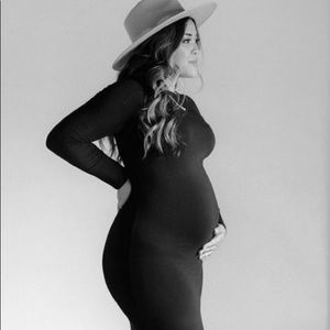 Hatch Marlow Black Dress Soft stretchy Knee or below